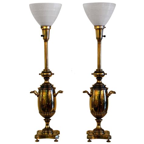 stiffel vintage brass table lamps|vintage stiffel lamps value guide.